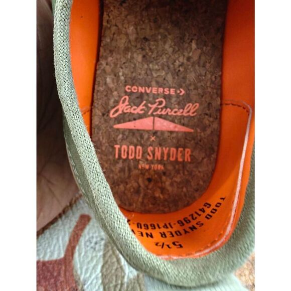 Converse x Todd Snyder Jack Purcell Rebel Prep Elmwood Egret Low Top Sneaker W7 - Picture 6 of 6